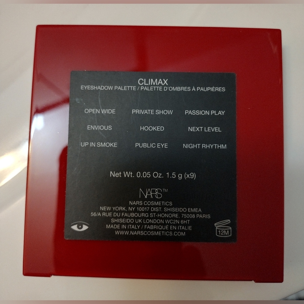 NARS CLIMAX Eyeshadow Palette/Limited Edition!/9 Pan/NWOB/See Pics Description.. - Picture 3 of 6